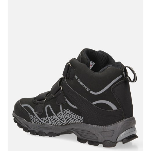Czarne buty trekkingowe na rzepy softshell Casu B1516B-1 Casu 36 Casu.pl