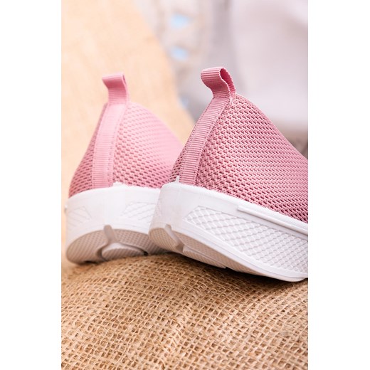 Różowe buty sportowe wsuwane slip on Casu 11004-9 Casu 36 Casu.pl