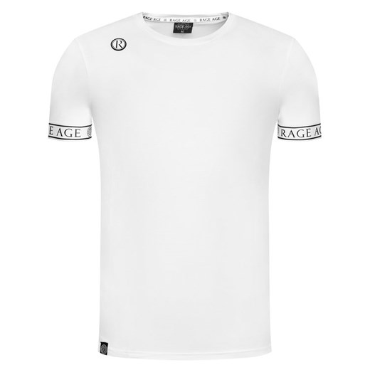 T-shirt męski biały Rage Age z krótkim rękawem wiosenny 