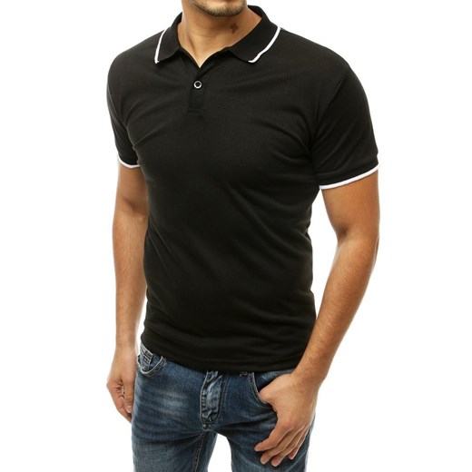 Koszulka polo męska czarna PX0321 Dstreet L DSTREET promocyjna cena