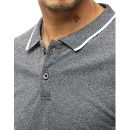 Koszulka polo męska szara PX0318 Dstreet M promocyjna cena DSTREET