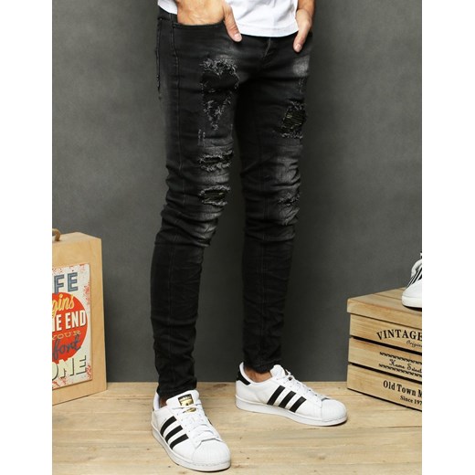 Spodnie męskie jeansowe ciemnoszare UX2661 Dstreet 36 okazja DSTREET