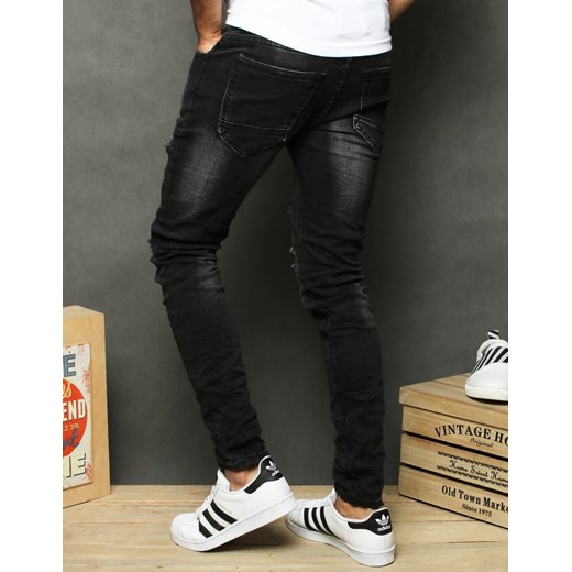 Spodnie męskie jeansowe ciemnoszare UX2661 Dstreet 28 wyprzedaż DSTREET
