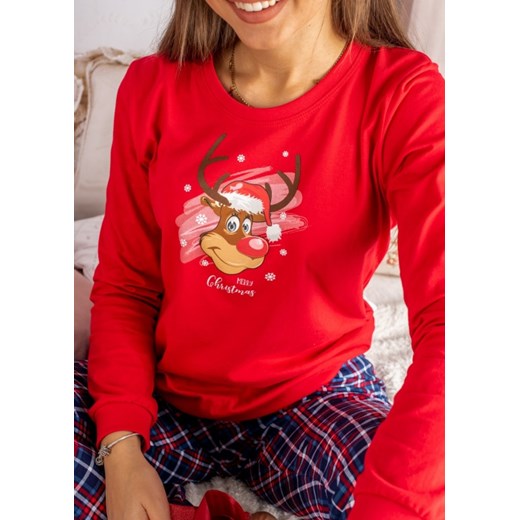 Fason piżama wielokolorowa z napisami 