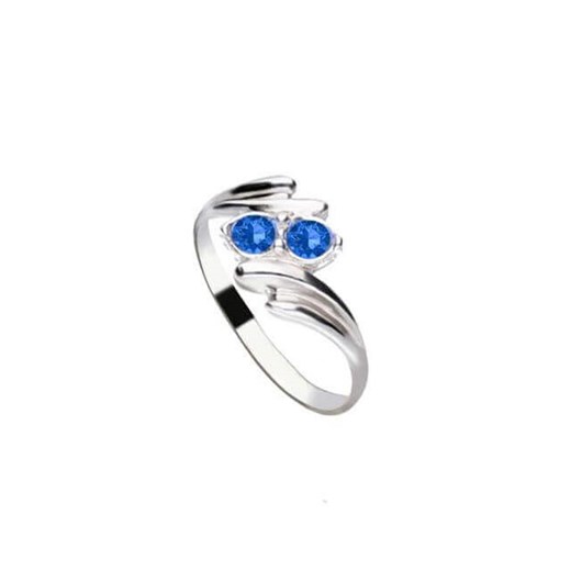 Srebrny pierścionek z kryształem Swarovski dla dziecka PK 418 Sapphire Polcarat Design  Polcarat Design