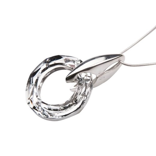Srebrny wisiorek z Kryształem Swarovskiego W 1502 Polcarat Design Polcarat Design