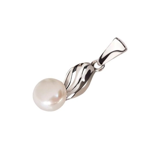 Srebrny wisiorek z perłami  W 2058 Polcarat Design  Polcarat Design
