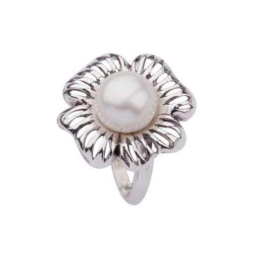 Pierścionek srebro oksydowane perła PK 1565 Polcarat Design 14 / 17,00 mm Polcarat Design