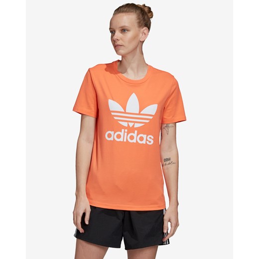 adidas Originals Trefoil Koszulka Pomarańczowy 36 promocyjna cena BIBLOO