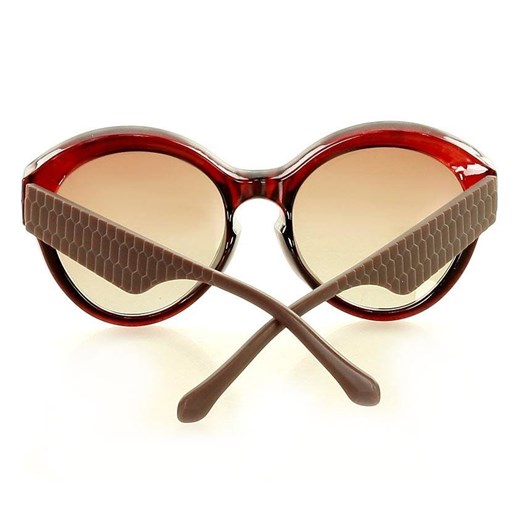 Nowoczesne okulary przeciwsłoneczne MAZZINI FUTURE STYLE brąz Looks Style Eyewaer uniwersalny Verostilo