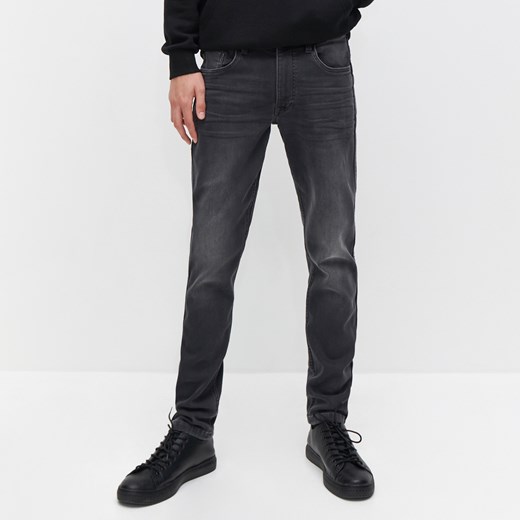 Reserved - Ocieplane jeansy slim fit - Szary Reserved 33/34 Reserved