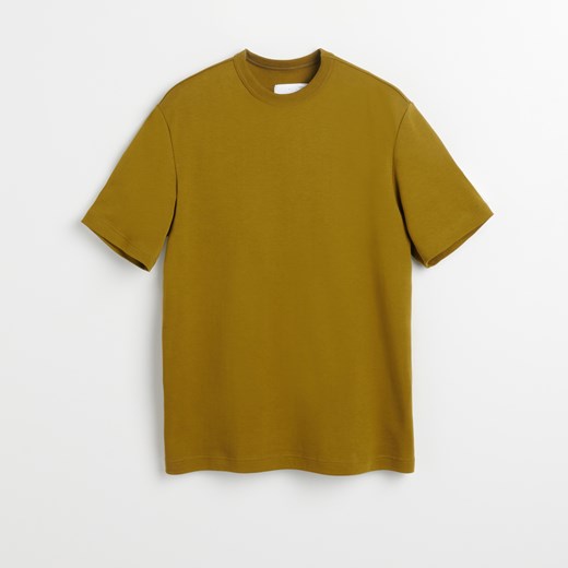 Reserved - T-shirt z wysokiej jakości bawełny - Zielony Reserved S Reserved