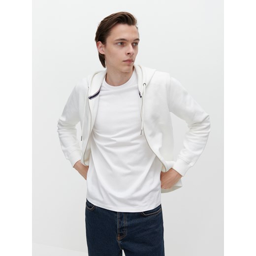 Reserved - Rozpinana bluza z bawełny organicznej - Biały Reserved L Reserved