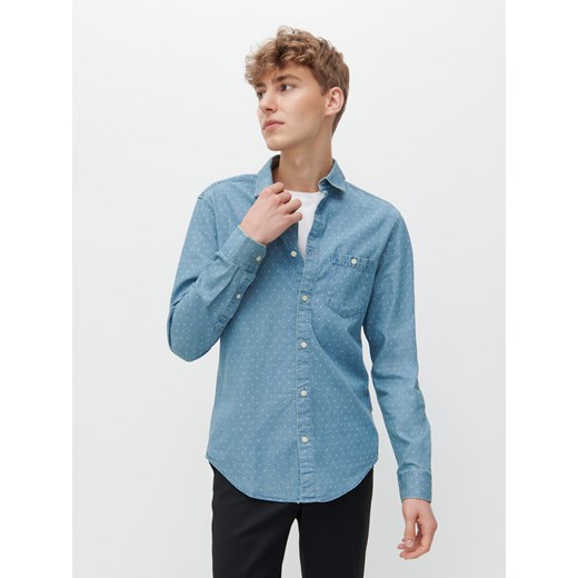 Reserved - Jeansowa koszula z bawełny organicznej - Niebieski Reserved S Reserved