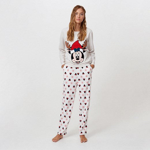 Cropp - Piżama ze świątecznym motywem Disney - Szary Cropp S Cropp