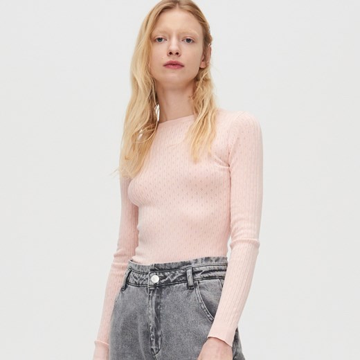 Cropp - Lekki sweter - Różowy Cropp XL promocja Cropp