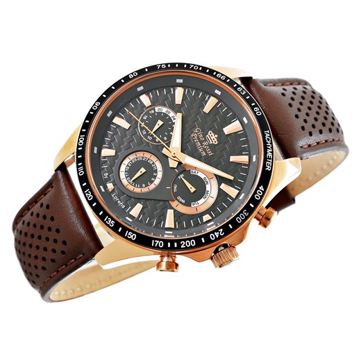 zegarek męski gino rossi stalowy premium s523a-1b1 Moda Dla Ciebie
