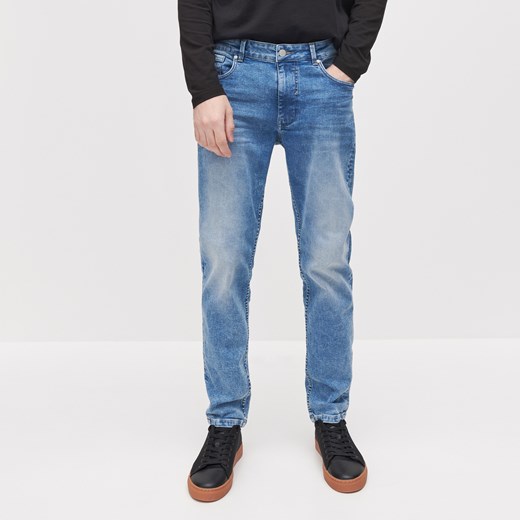 Reserved - Spodnie jeansowe slim - Niebieski Reserved 31/32 Reserved