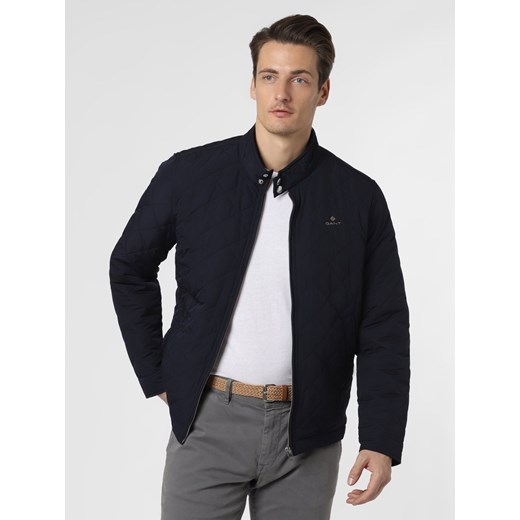 Gant - Męska kurtka pikowana, niebieski ze sklepu vangraaf w kategorii Kurtki męskie - zdjęcie 99817222