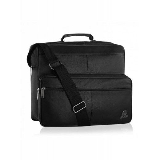 Skórzana torba na laptop btg-12 czarna  torebki-skorzane.pl