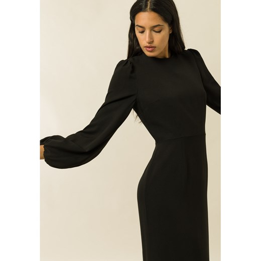 Sukienka Ivy & Oak jesienna czarna z długimi rękawami mini na co dzień 