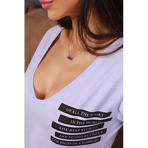 T-shirt damski PRESY LILA M wyprzedaż Ivet Shop