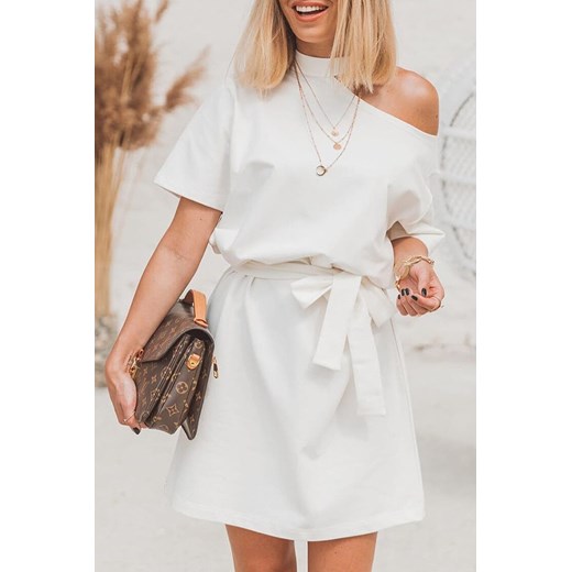 Sukienka SENTELA WHITE M okazja Ivet Shop