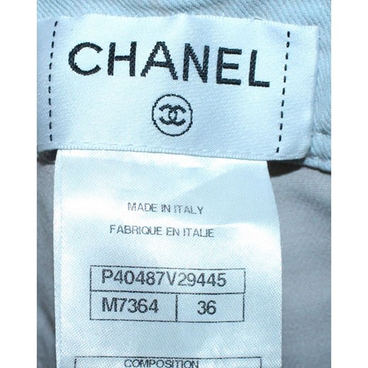Białe spodnie damskie Chanel Vintage 