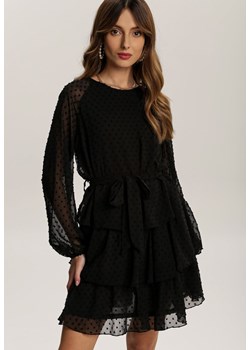 Czarna Sukienka Dimplesky ze sklepu Renee odzież w kategorii Sukienki - zdjęcie 100136704