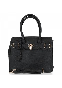 BEE BAG Elegancka Torebka Damska Kuferek Adele Czarna (kolory) ze sklepu PaniTorbalska w kategorii Kuferki - zdjęcie 100190643