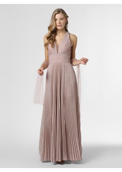 Unique Damska sukienka wieczorowa z etolą Kobiety brudny róż marmurkowy ze sklepu vangraaf w kategorii Sukienki - zdjęcie 100359443