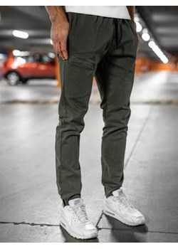 Zielone spodnie joggery męskie Bolf B11119 ze sklepu Denley w kategorii Spodnie męskie - zdjęcie 100800093