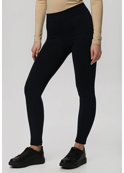 Granatowe Legginsy Aegabel ze sklepu Born2be Odzież w kategorii Spodnie damskie - zdjęcie 101180072