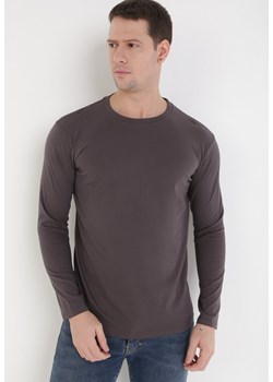 Ciemnoszara Bluzka Ideld ze sklepu Born2be Odzież w kategorii T-shirty męskie - zdjęcie 103373092