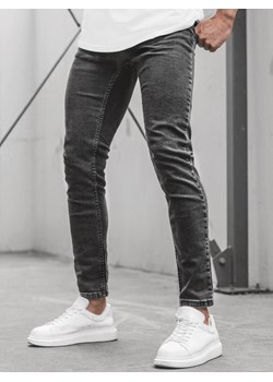 Spodnie jeansowe męskie grafitowe OZONEE O/4488/04 ze sklepu ozonee.pl w kategorii Jeansy męskie - zdjęcie 103389850