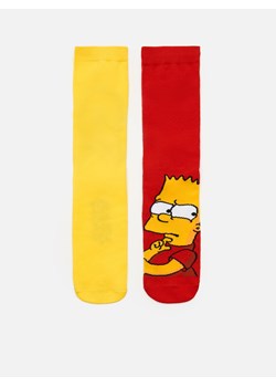 Cropp - 2 pack skarpet The Simpsons - żółty ze sklepu Cropp w kategorii Skarpetki damskie - zdjęcie 103543423