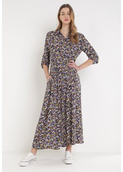 Fioletowa Sukienka Sereileh ze sklepu Born2be Odzież w kategorii Sukienki - zdjęcie 103813030