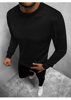 Sweter męski Bruno Leoni casual czarny na zimę nylonowy 