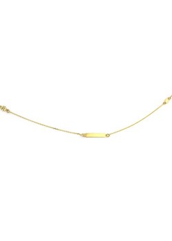 Złoty naszyjnik 585 z zawieszkami blaszka 1,38 g ze sklepu LOVRIN w kategorii Naszyjniki - zdjęcie 103976350