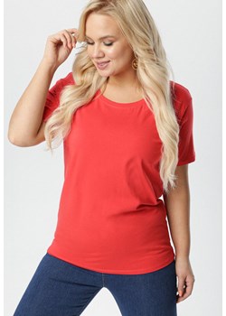 Czerwony T-shirt Aetheriel ze sklepu Born2be Odzież w kategorii Bluzki damskie - zdjęcie 104010623