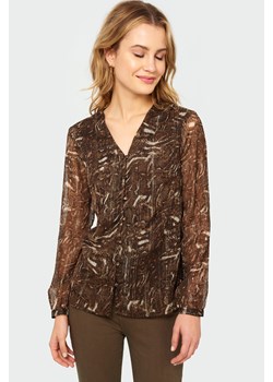 Elegancka bluzka z nadrukiem ze sklepu Greenpoint.pl w kategorii Bluzki damskie - zdjęcie 104099911