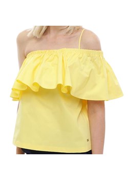 bluzka damska tommy hilfiger ww0ww21603 żółta ze sklepu Royal Shop w kategorii Bluzki damskie - zdjęcie 104689592