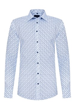koszula męska di selentino niebieska bergen slim ze sklepu Royal Shop w kategorii Koszule męskie - zdjęcie 104690090