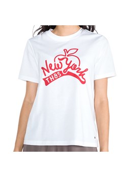 t-shirt damski tommy hilfiger biały ze sklepu Royal Shop w kategorii Bluzki damskie - zdjęcie 104690790