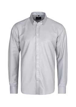 koszula męska di selentino szara gładka classic ze sklepu Royal Shop w kategorii Koszule męskie - zdjęcie 104693003