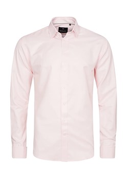koszula męska di selentino różowa na spinki classic fit ze sklepu Royal Shop w kategorii Koszule męskie - zdjęcie 104694270
