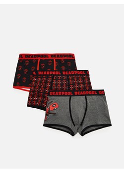 Cropp - 3 pack bokserek Deadpool - czarny ze sklepu Cropp w kategorii Majtki męskie - zdjęcie 104795020