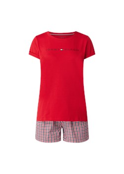 Tommy Hilfiger piżama w kratkę czerwona 