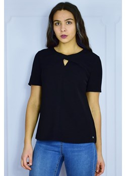 bluzka damska tommy hilfiger ww0ww23003 czarna ze sklepu Royal Shop w kategorii Bluzki damskie - zdjęcie 105271520