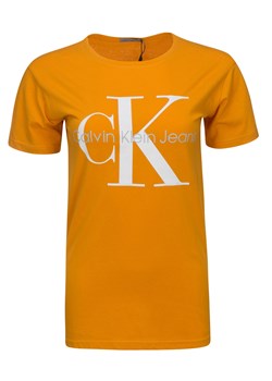 T-Shirt koszulka damska Calvin Klein Jeans Orange ze sklepu zantalo.pl w kategorii Bluzki damskie - zdjęcie 105387294